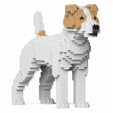 Jekca - Jack Russell Terrier 01-M03 - Big - Lego - Scultura - Costruzione - 4D - Animali di Mattoncini - Toys