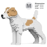 Jekca - Jack Russell Terrier 01-M03 - Big - Lego - Sculpture - Construction - 4D - Brick Animals - Toys