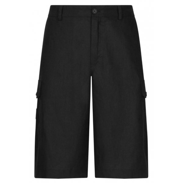 Dolce & Gabbana - Black Cargo Shorts - Dolce & Gabbana Exclusive Luxury Collection