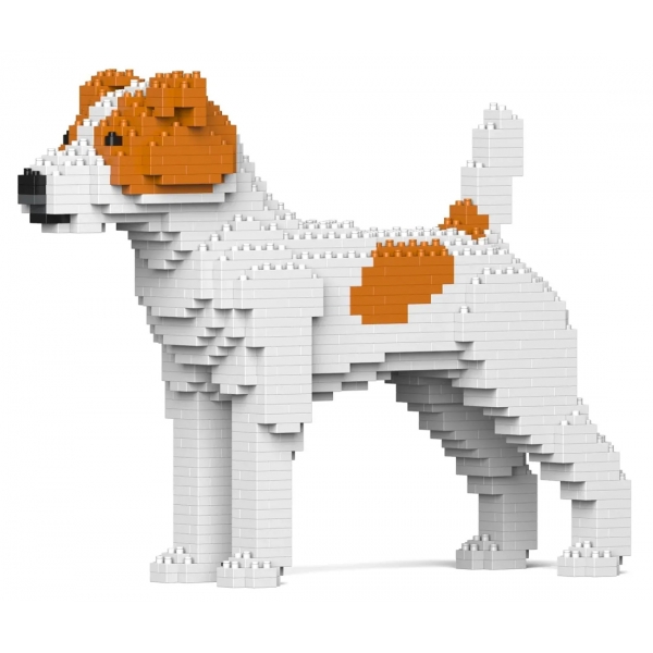 Jekca - Jack Russell Terrier 01-M01 - Big - Lego - Scultura - Costruzione - 4D - Animali di Mattoncini - Toys