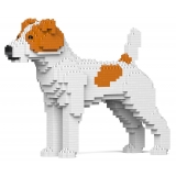 Jekca - Jack Russell Terrier 01-M01 - Big - Lego - Sculpture - Construction - 4D - Brick Animals - Toys