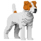 Jekca - Jack Russell Terrier 01-M01 - Big - Lego - Scultura - Costruzione - 4D - Animali di Mattoncini - Toys