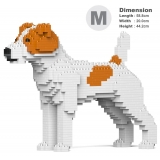 Jekca - Jack Russell Terrier 01-M01 - Big - Lego - Scultura - Costruzione - 4D - Animali di Mattoncini - Toys