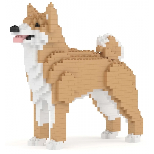 Jekca - Korean Jindo 01 - Lego - Scultura - Costruzione - 4D - Animali di Mattoncini - Toys