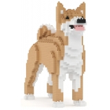 Jekca - Korean Jindo 01 - Lego - Scultura - Costruzione - 4D - Animali di Mattoncini - Toys