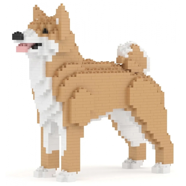 Jekca - Korean Jindo 01 - Big - Lego - Scultura - Costruzione - 4D - Animali di Mattoncini - Toys