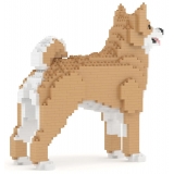 Jekca - Korean Jindo 01 - Big - Lego - Scultura - Costruzione - 4D - Animali di Mattoncini - Toys