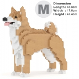 Jekca - Korean Jindo 01 - Big - Lego - Scultura - Costruzione - 4D - Animali di Mattoncini - Toys