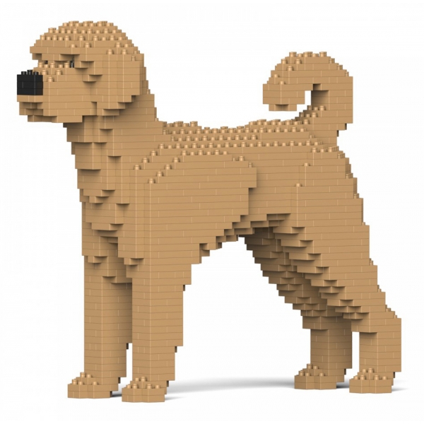 Jekca - Labradoodle 01-M02 - Big - Lego - Sculpture - Construction - 4D - Brick Animals - Toys