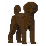 Jekca - Labradoodle 01-M03 - Big - Lego - Sculpture - Construction - 4D - Brick Animals - Toys