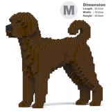 Jekca - Labradoodle 01-M03 - Big - Lego - Sculpture - Construction - 4D - Brick Animals - Toys