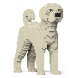 Jekca - Labradoodle 01-M01 - Big - Lego - Sculpture - Construction - 4D - Brick Animals - Toys