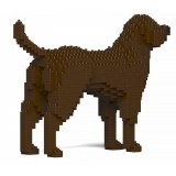 Jekca - Labrador Retriever 01-M05 - Big - Lego - Sculpture - Construction - 4D - Brick Animals - Toys