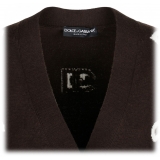 Dolce & Gabbana - Brown and White DG Monogram Cardigan - Dolce & Gabbana Exclusive Luxury Collection