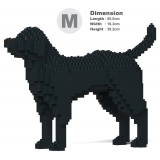 Jekca - Labrador Retriever 01-M03 - Big - Lego - Sculpture - Construction - 4D - Brick Animals - Toys