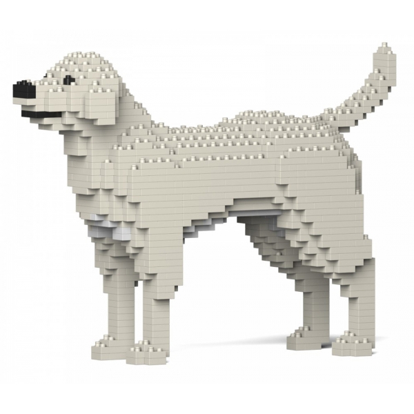 Jekca - Labrador Retriever 01-M06 - Big - Lego - Sculpture - Construction - 4D - Brick Animals - Toys