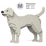 Jekca - Labrador Retriever 01-M06 - Big - Lego - Sculpture - Construction - 4D - Brick Animals - Toys