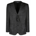 Dolce & Gabbana - Blazer Bouclé Nero e Grigio - Dolce & Gabbana Exclusive Luxury Collection