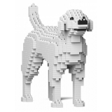 Jekca - Labrador Retriever 01-M02 - Big - Lego - Sculpture - Construction - 4D - Brick Animals - Toys