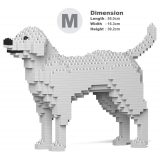 Jekca - Labrador Retriever 01-M02 - Big - Lego - Sculpture - Construction - 4D - Brick Animals - Toys