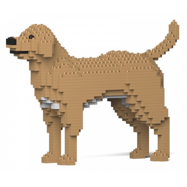 Jekca - Labrador Retriever 01-M04 - Big - Lego - Sculpture - Construction - 4D - Brick Animals - Toys