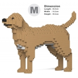 Jekca - Labrador Retriever 01-M04 - Big - Lego - Sculpture - Construction - 4D - Brick Animals - Toys