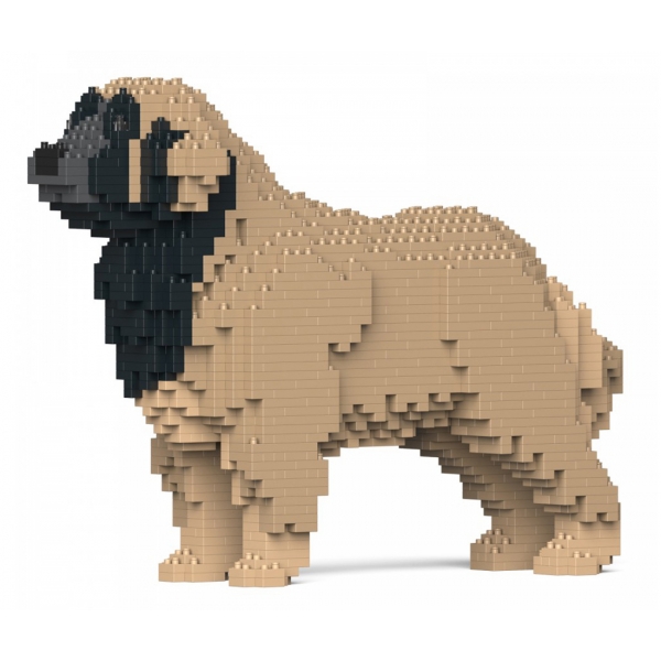 Jekca - Leonberger 01-M02 - Big - Lego - Sculpture - Construction - 4D - Brick Animals - Toys