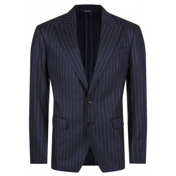 Dolce & Gabbana - Navy Blue Pinstripe Jacket - Dolce & Gabbana Exclusive Luxury Collection