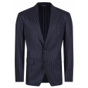 Dolce & Gabbana - Navy Blue Pinstripe Jacket - Dolce & Gabbana Exclusive Luxury Collection