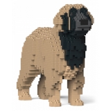 Jekca - Leonberger 01-M02 - Big - Lego - Sculpture - Construction - 4D - Brick Animals - Toys