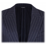 Dolce & Gabbana - Navy Blue Pinstripe Jacket - Dolce & Gabbana Exclusive Luxury Collection