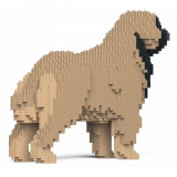 Jekca - Leonberger 01-M02 - Big - Lego - Sculpture - Construction - 4D - Brick Animals - Toys