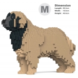 Jekca - Leonberger 01-M02 - Big - Lego - Sculpture - Construction - 4D - Brick Animals - Toys