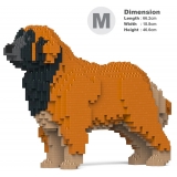 Jekca - Leonberger 01-M01 - Big - Lego - Sculpture - Construction - 4D - Brick Animals - Toys