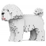 Jekca - Maltese 01 - Big - Lego - Sculpture - Construction - 4D - Brick Animals - Toys