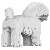 Jekca - Maltese 01 - Big - Lego - Sculpture - Construction - 4D - Brick Animals - Toys