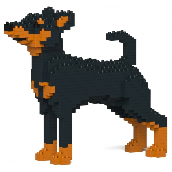 Jekca - Miniature Pinscher 01-M01 - Big - Lego - Scultura - Costruzione - 4D - Animali di Mattoncini - Toys