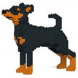 Jekca - Miniature Pinscher 01-M01 - Big - Lego - Sculpture - Construction - 4D - Brick Animals - Toys