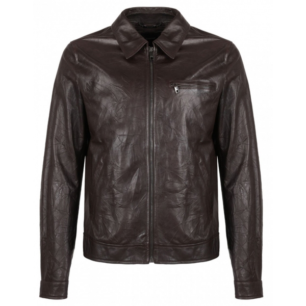 Dolce & Gabbana - Brown Leather Jacket - Dolce & Gabbana Exclusive Luxury Collection