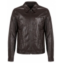 Dolce & Gabbana - Brown Leather Jacket - Dolce & Gabbana Exclusive Luxury Collection