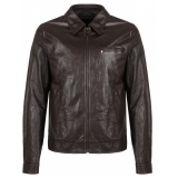 Dolce & Gabbana - Brown Leather Jacket - Dolce & Gabbana Exclusive Luxury Collection