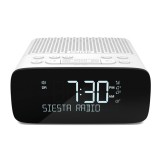 Pure - Siesta S2 - White - Digital and FM Alarm Clock Radio with CrystalVue Display - High Quality Digital Radio