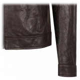 Dolce & Gabbana - Brown Leather Jacket - Dolce & Gabbana Exclusive Luxury Collection