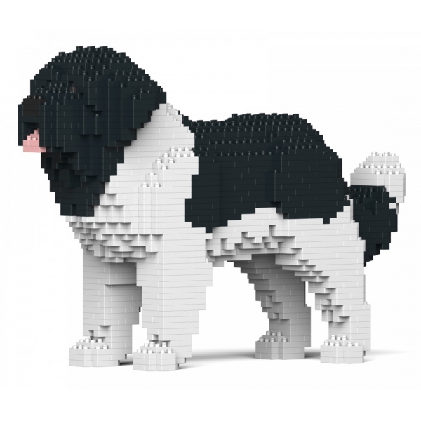 Jekca - Newfoundland Dog 01-M03 - Big - Lego - Scultura - Costruzione - 4D - Animali di Mattoncini - Toys