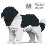 Jekca - Newfoundland Dog 01-M03 - Big - Lego - Scultura - Costruzione - 4D - Animali di Mattoncini - Toys