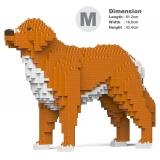 Jekca - Nova Scotia Duck Tolling Retriever 01-M01 - Big - Lego - Scultura - Costruzione - 4D - Animali di Mattoncini - Toys