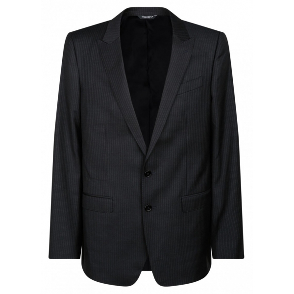 Dolce & Gabbana - Black Pinstripe Jacket - Dolce & Gabbana Exclusive Luxury Collection