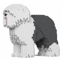 Jekca - Old English Sheepdog 01-M02 - Big - Lego - Scultura - Costruzione - 4D - Animali di Mattoncini - Toys