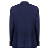 Dolce & Gabbana - Blazer Doppiopetto in Lana Blu - Dolce & Gabbana Exclusive Luxury Collection