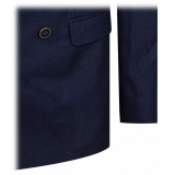 Dolce & Gabbana - Blazer Doppiopetto in Lana Blu - Dolce & Gabbana Exclusive Luxury Collection